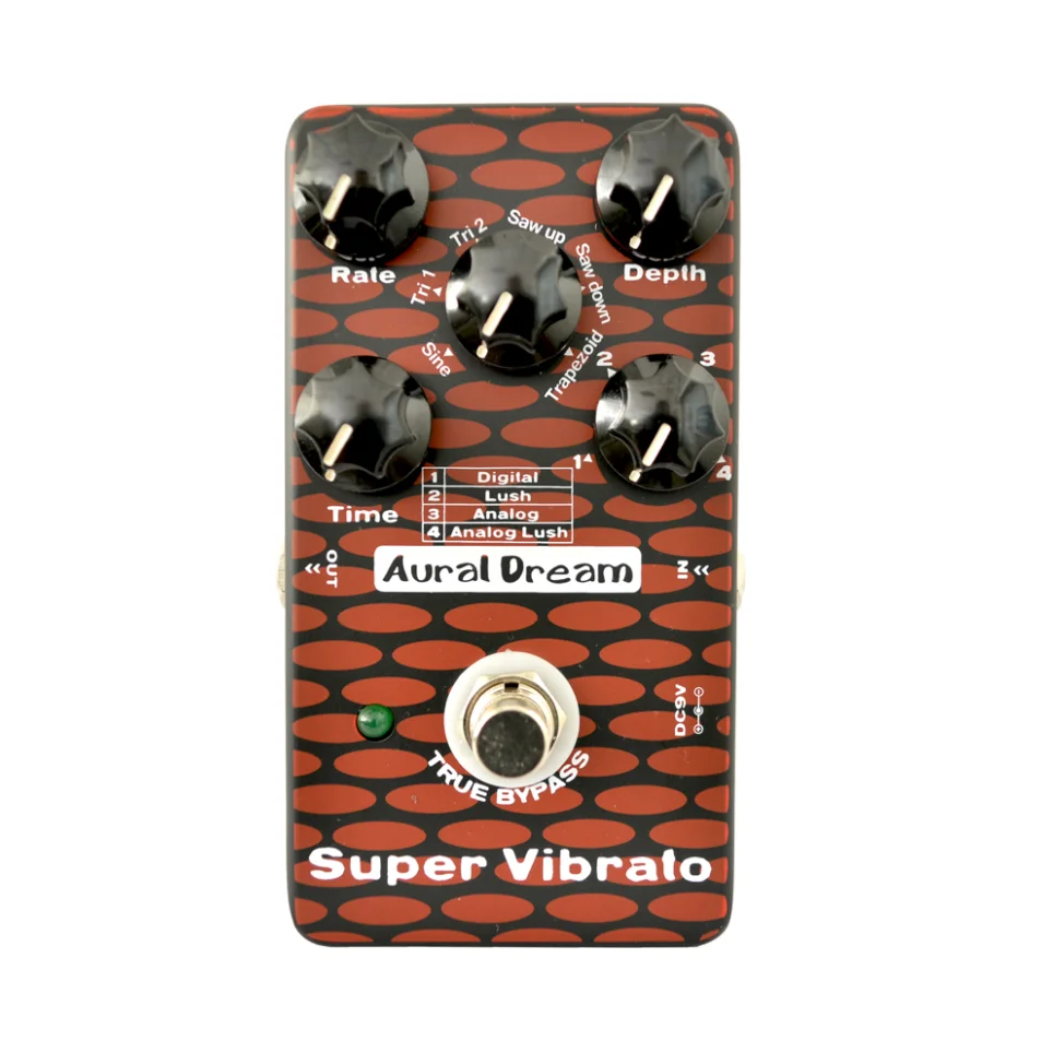 Aural Dream Super Vibrato Guitar Pedal Ha 4 Tipi E 6 Onde Di Modulazione Che Raggiungono 24 Lussi Space Vibrato Chorus Effects
