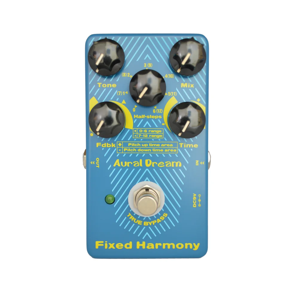 Aural Dream Fixed Harmony Guitar Pedal Utilizza 24 Semitono Forming Cascaded Delay Harmony O (Doppio) Effetti Brocche (Armonia).