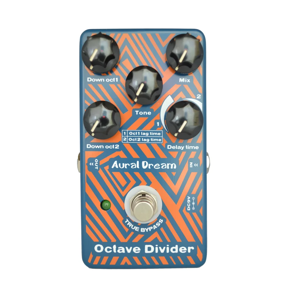 Aural Dream Octave Divider Il Pedale Della Chitarra Ha Un Passo Monofonico E Polifonico Verso Il Basso Oct E (Or) 2 Poli Che Raggiungono 8 Effetti Di 