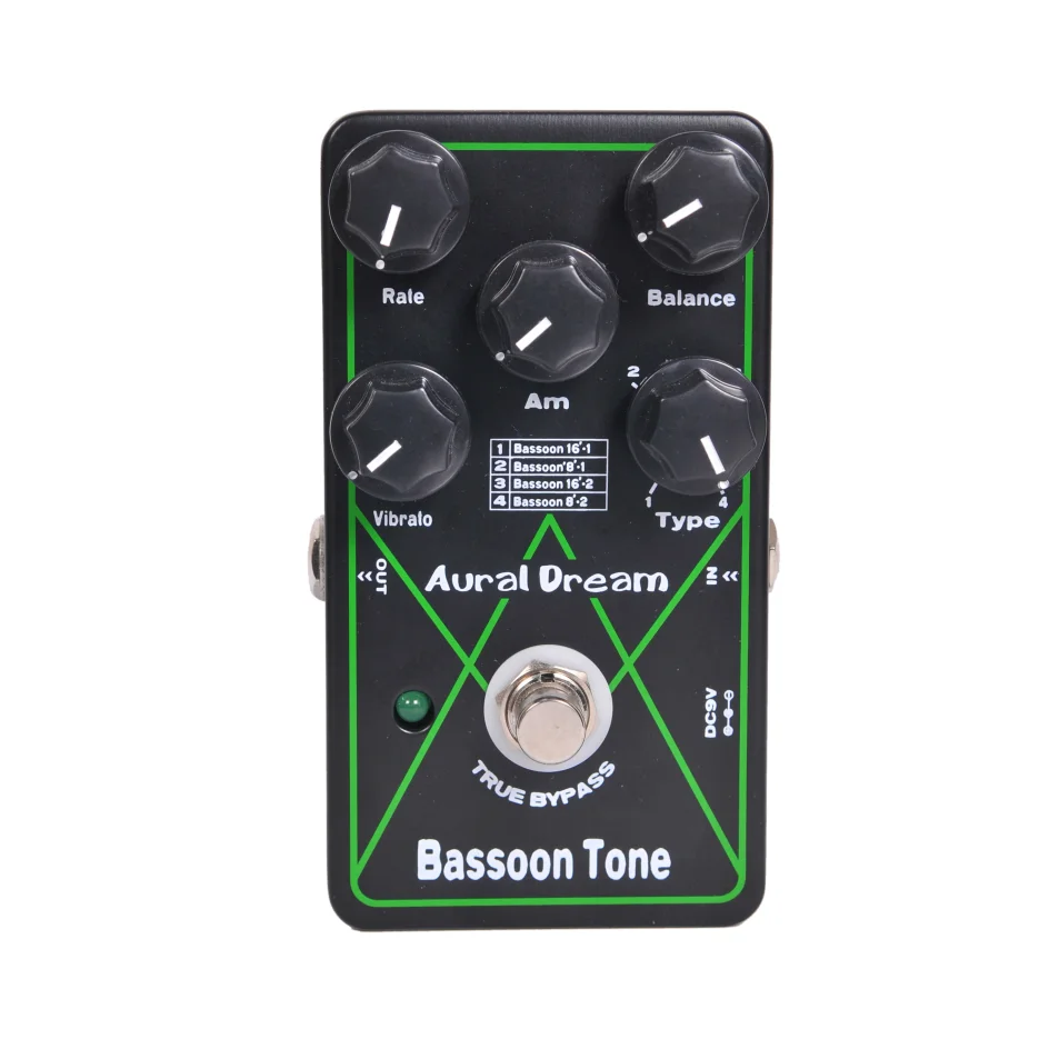 Aural Dream Bassoon Tone Synth Guitar Pedal Ha 4 Tipi Utilizzando Pitchshift, Octavve, Harmony,Vibrato,Tremolo, Effetti Rotanti E D'Organo