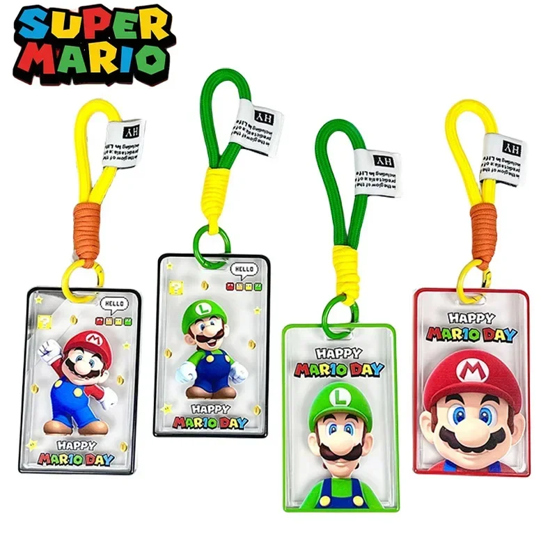 Super Mario Bros Cartoon Card Holder Card Portachiavi Bus Student Id Card Holder New Student Business Bank Holders Cards Cover Case