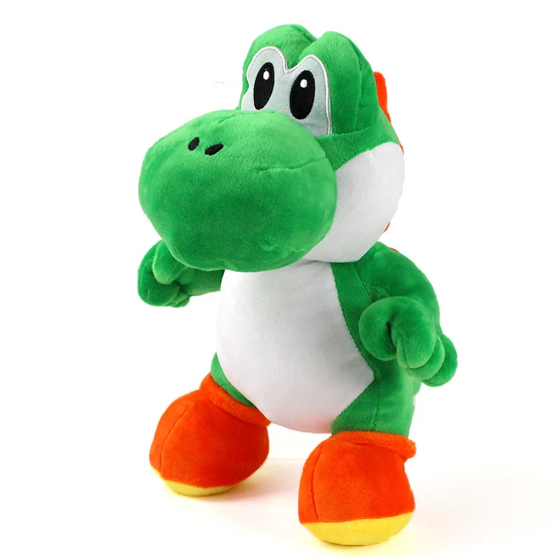 28Cm Cartoon Super Mario Large Green Yoshi Peluche Bambola Giocattoli Con Tag Soft Dragon Doll