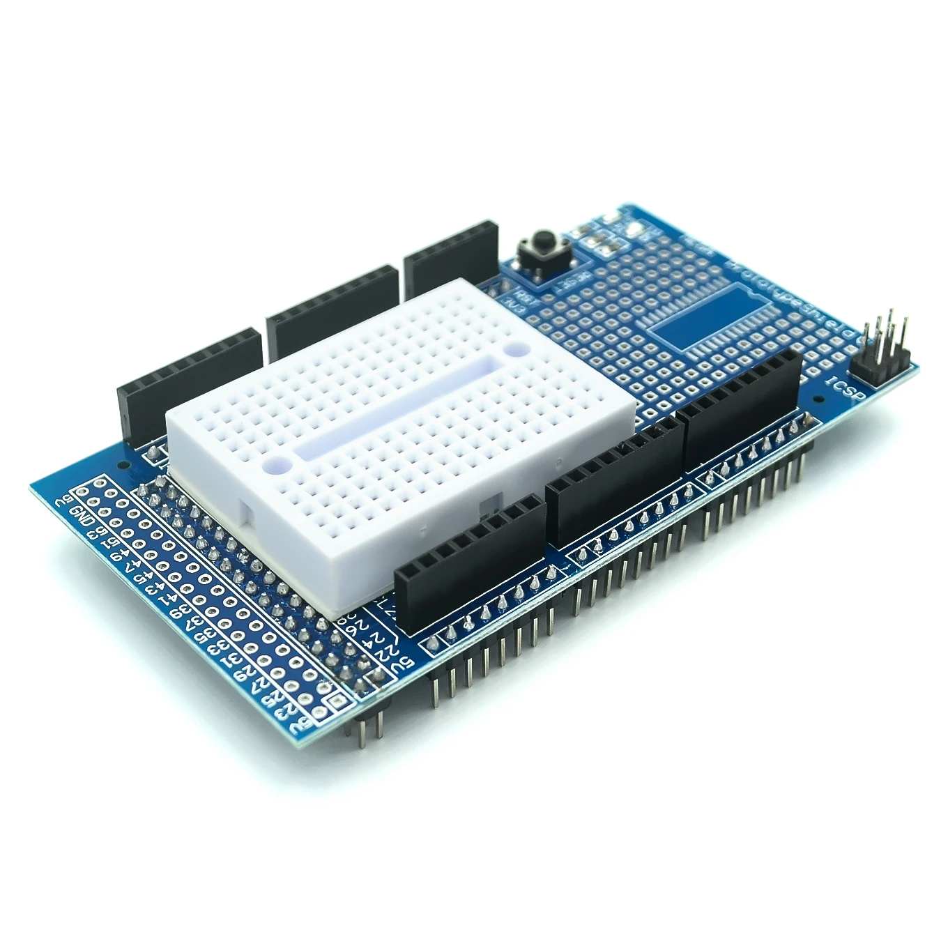 Mega 2560 R3 Proto Prototype Shield V3.0 Scheda Di Sviluppo Espansione + Mini Pcb Breadboard 170 Punti Di Fissaggio Per Arduino Kit Fai Da Te
