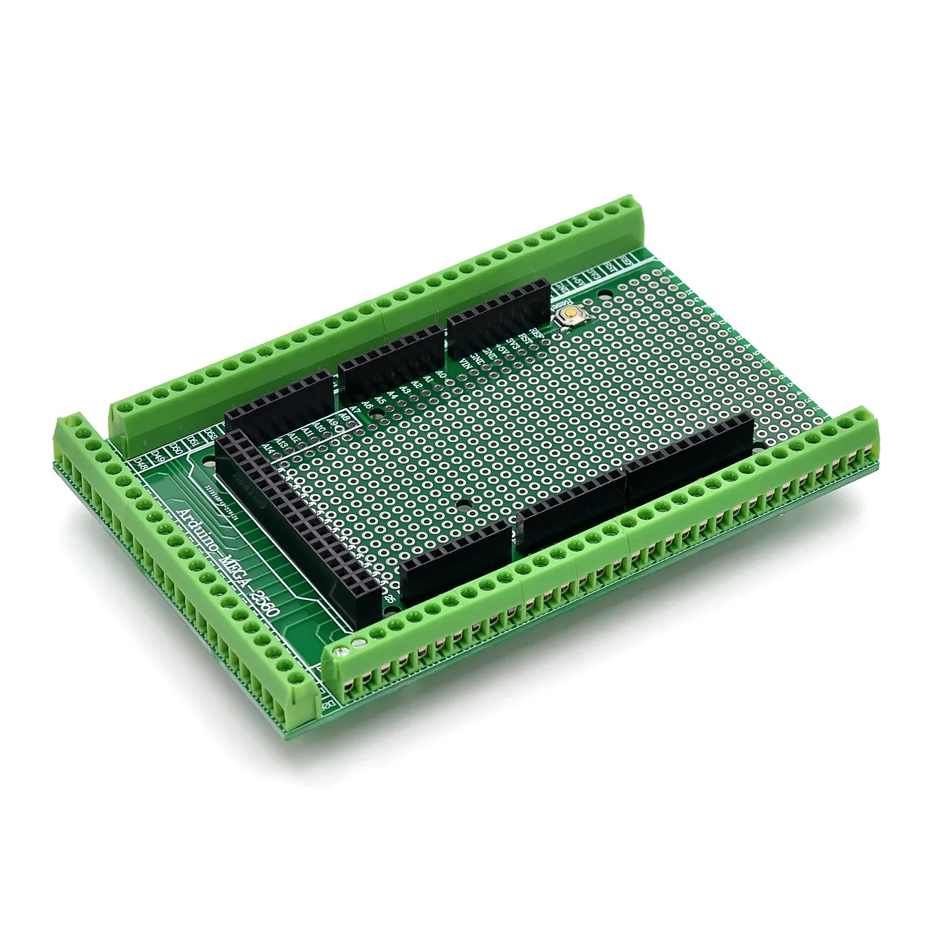 Compatibile Con Mega2560 Kit Scheda Di Schermatura Per Morsettiera A Vite Prototipo Pcb A Doppio Lato Per Arduino Mega 2560 / Mega2560 R3