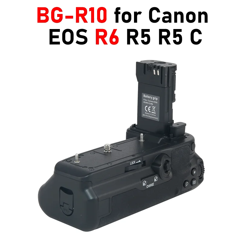 Battery Grip Eos R6 Bg-R10 Battery Grip Per Canon Eos R6 Vertical Battery Grip