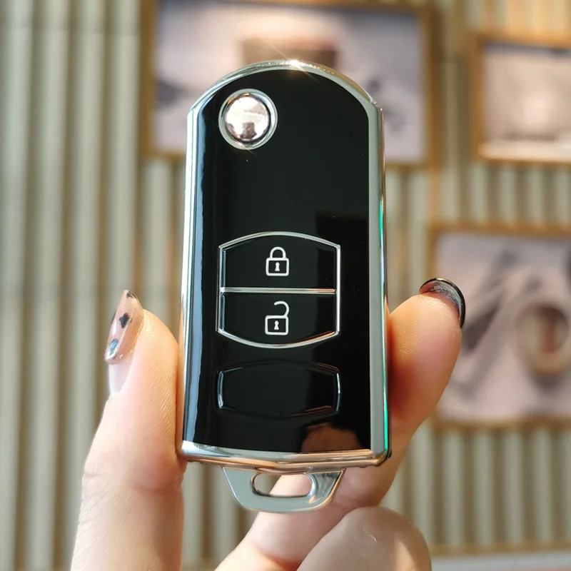Tpu Car Key Case Cover Per Mazda 6 Gh 2008 2007 Shell Fob Cover Holder Per Mazda 3 2009 2012 Mazda 2 Demio 2009 Key Cover Fob