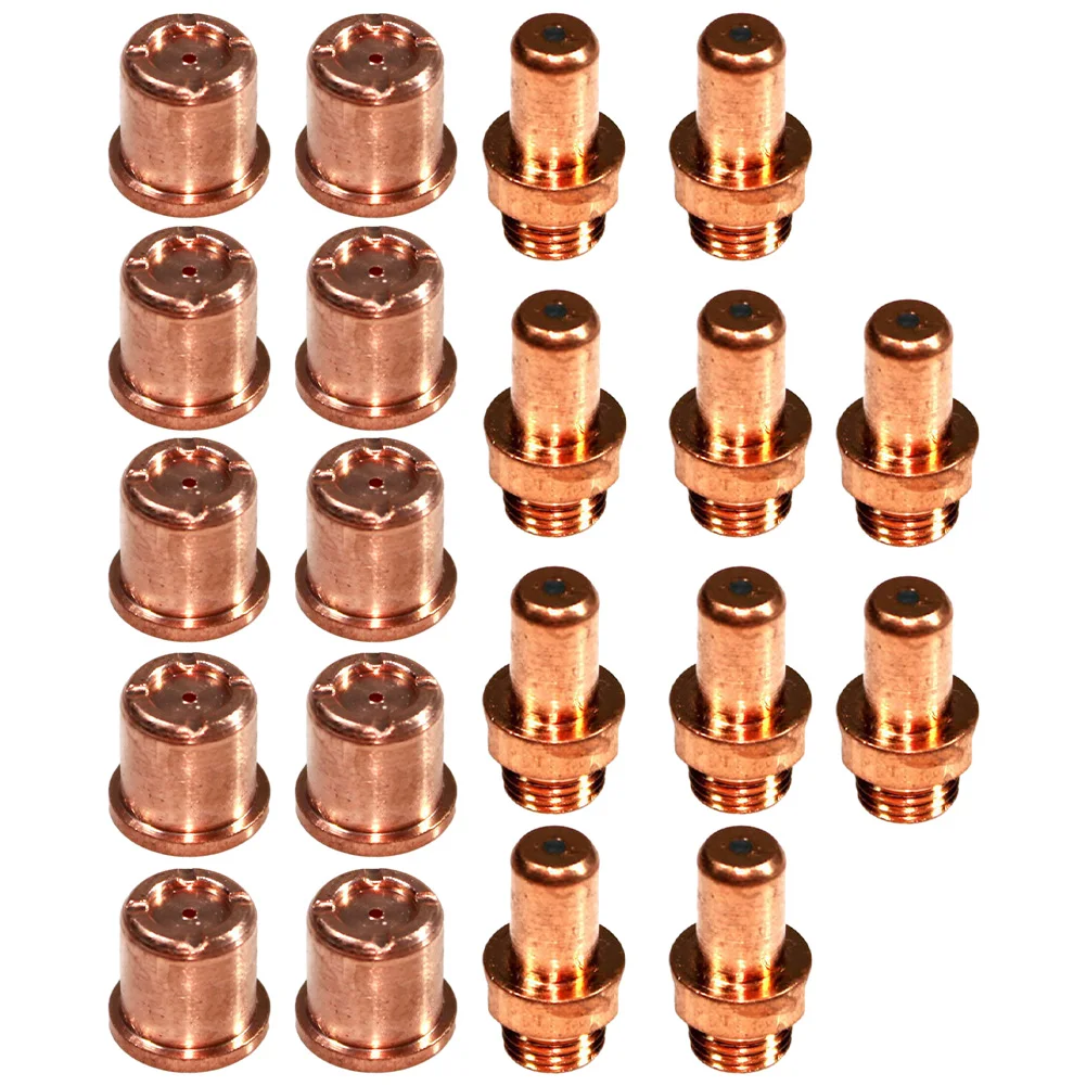 20 Pz Elettrodi + Ugelli/Punte 1402 1396 Per Cebora Cp-70 Plasma Cutter Torch Cnc Lavorazione Dei Metalli Attrezzature Per Saldatura Accessori