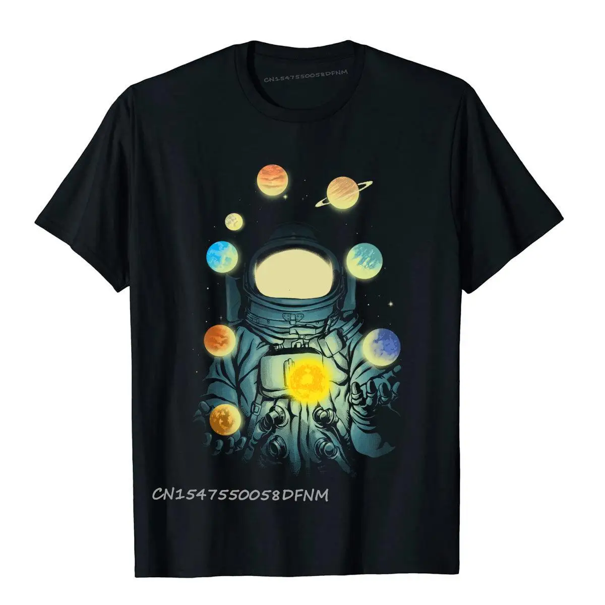 Top Tees Juggling Planets Digital Carbine Coupons Print Maglietta Da Uomo In Cotone Premium Street