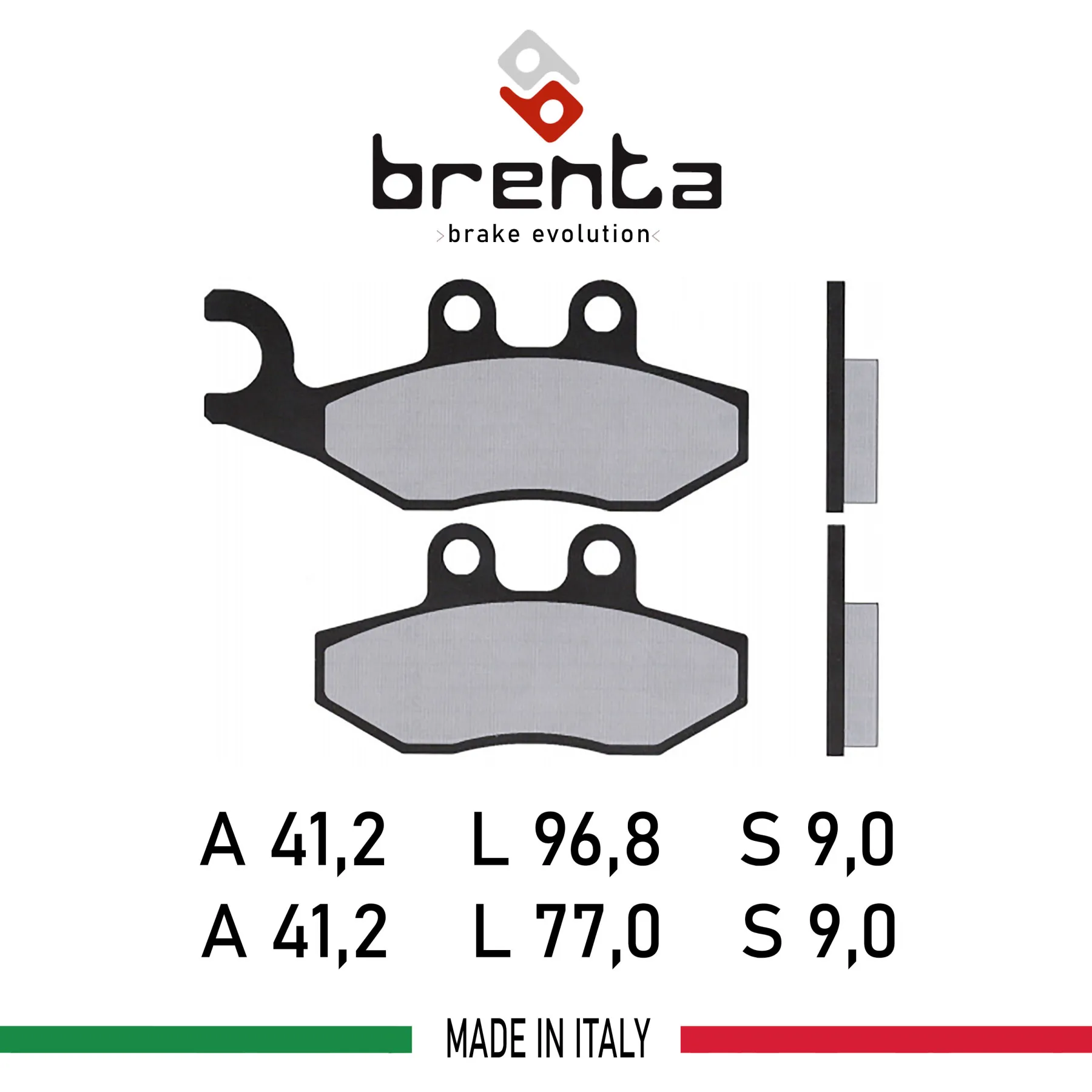 Brenta Per Aprilia Sport City One/ Sr 50/125/300/ Srv 850 Ft3041-Sfa353 Moto-Scooter Disco Freno Pastiglie Organiche (!! Anteriore!!)