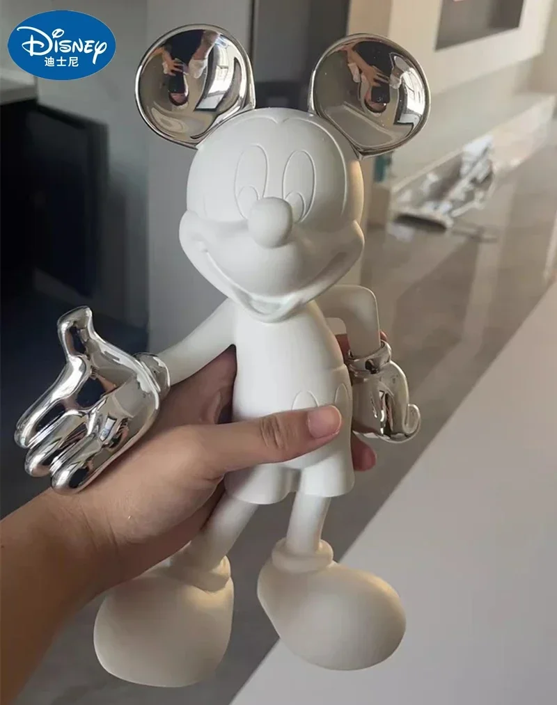 Disney Mickey Mouse Figura 20/29Cm Resina Benvenuto Postura Action Figurine Anime Cartoon Mickey Model Statue Kids Ornament Gift