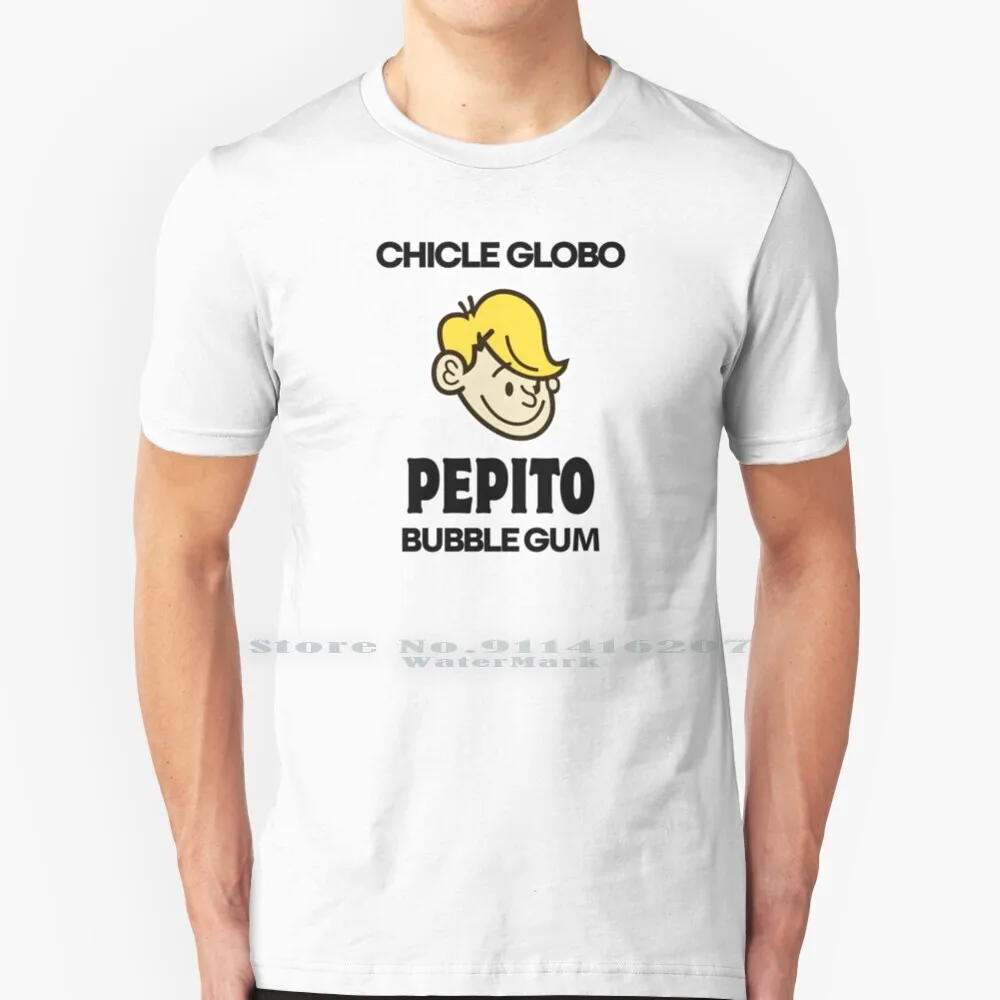 Maglietta Vintage Pepito Bubble Gum Neo. Slim Fit, Maglietta Da Donna In Molti Colori 100% Puro Cotone Bubble Gum Slim Fit Logo Vintage