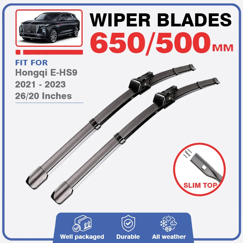 Spazzole Tergicristallo Anteriori Per Hongqi E-Hs9 2021 2022 2023 Ehs9 E Hs9 Spazzole Per Parabrezza Parabrezza Accessori Per Auto Auto Veicolo