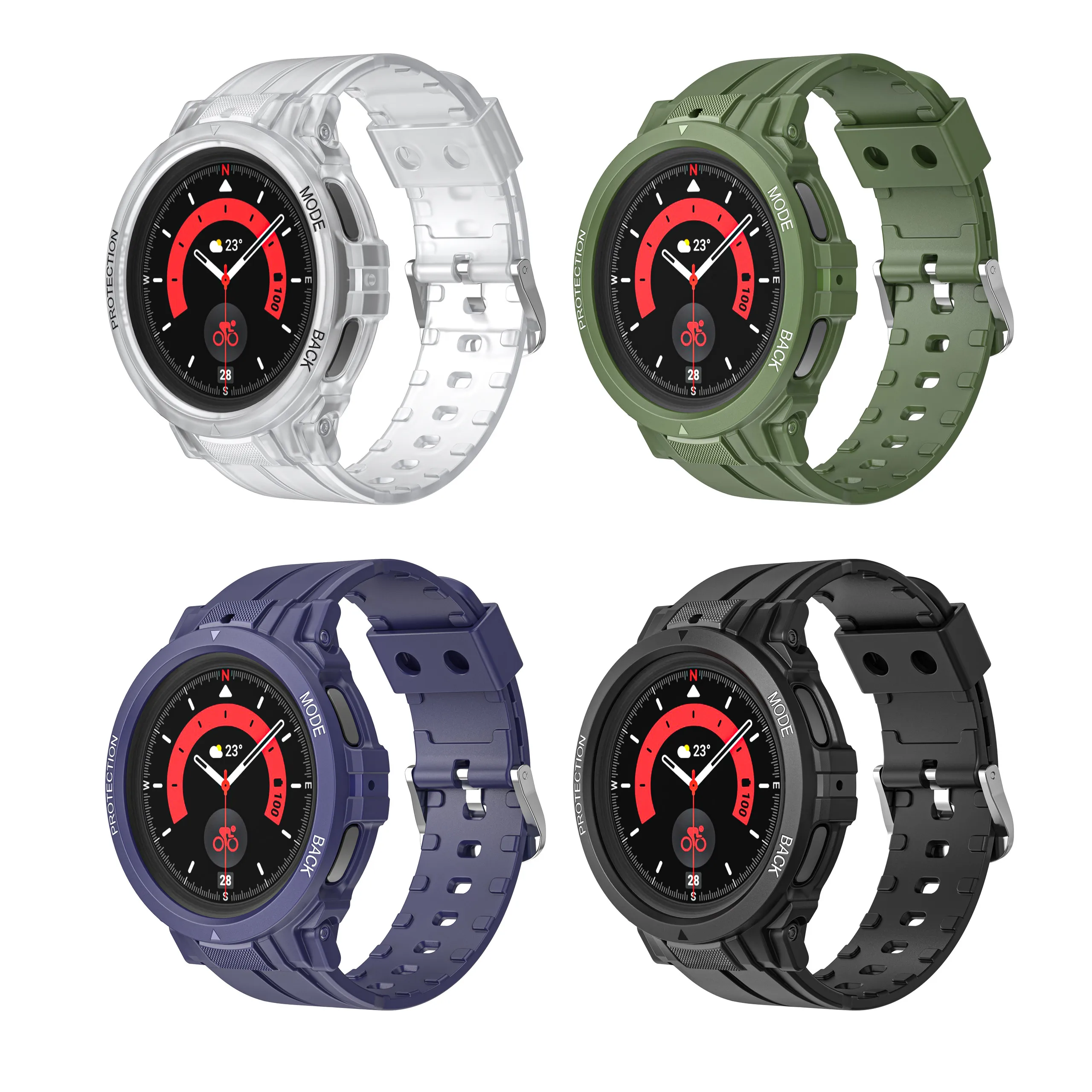 Robusto Progettato Per Samsung Galaxy Watch5 Pro Band Con Custodia Protettiva Samsung Galaxy 45Mm