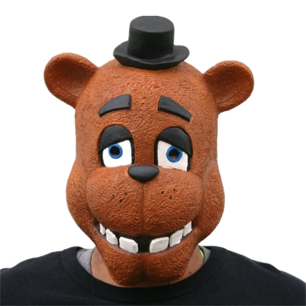 Animal Mask Game Fnaf Cosplay Mask Funny Fox Bear Mask Halloween Masquerade Party Latex Full Face Cover Decor Prop Accessori