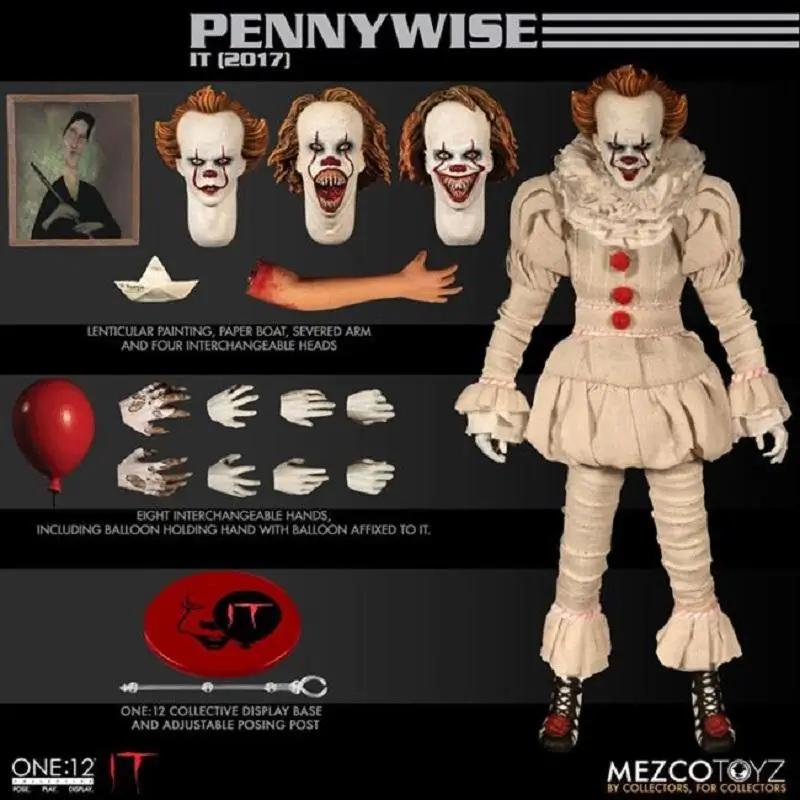 Originale Mezco One:12 Pennywise Anime Action Collection Figure Modello Giocattoli Regali Per Bambini