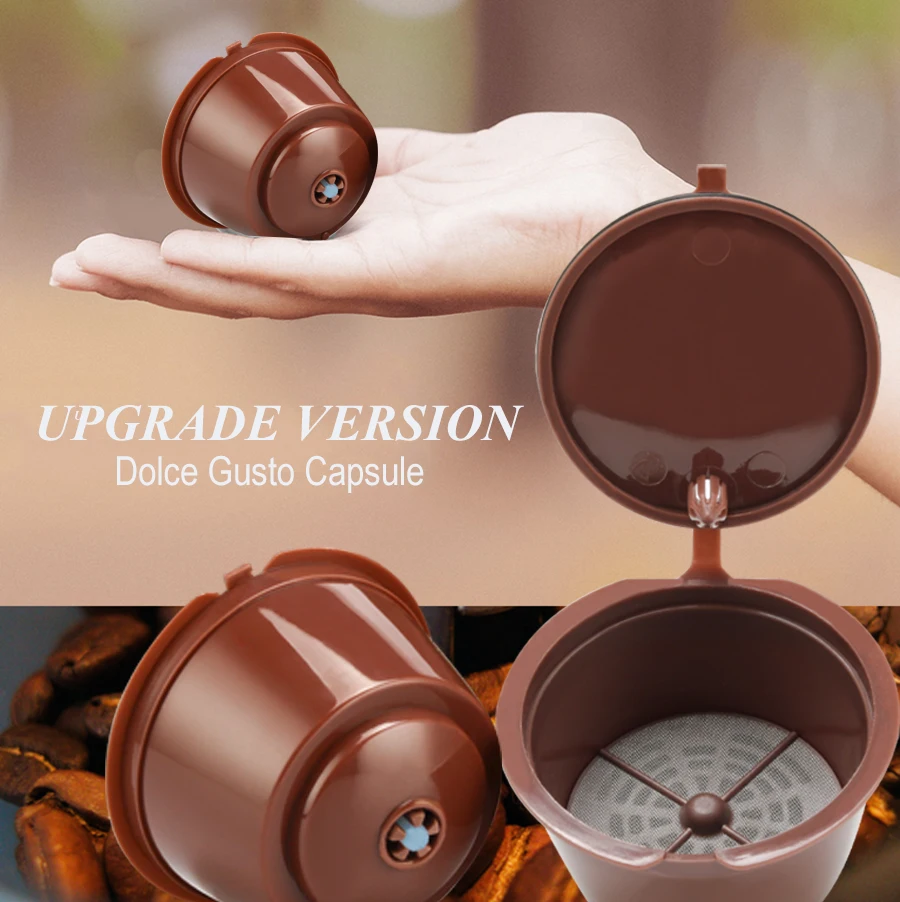 Versione Di Aggiornamento Filtri Per Caffè Nescafe Capsula Per Caffè Dolce Gusto Capsula In Plastica Riutilizzabile Riutilizzabile Per Nescafe Dolce G