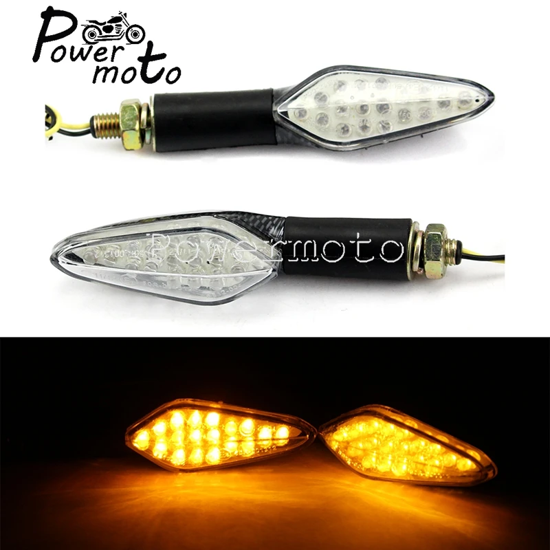 Per Honda Kawasaki Yamaha Ducati Bmw F800 F650 Mt-07 Mt-09 Moto Led Ambra Luce Indicatore Di Direzione Anteriore/Posteriore Universale