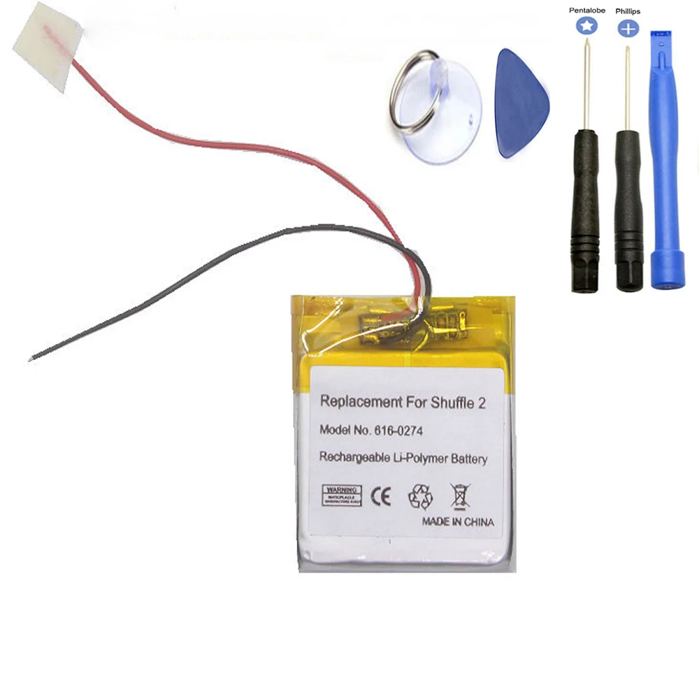 Batteria Isunoo 616-0274 616-0278 Per Ipod Otic 2 Generazione Mix 2 ° G2 1Gb, G3 Mp3 Con Strumenti Di Riparazione