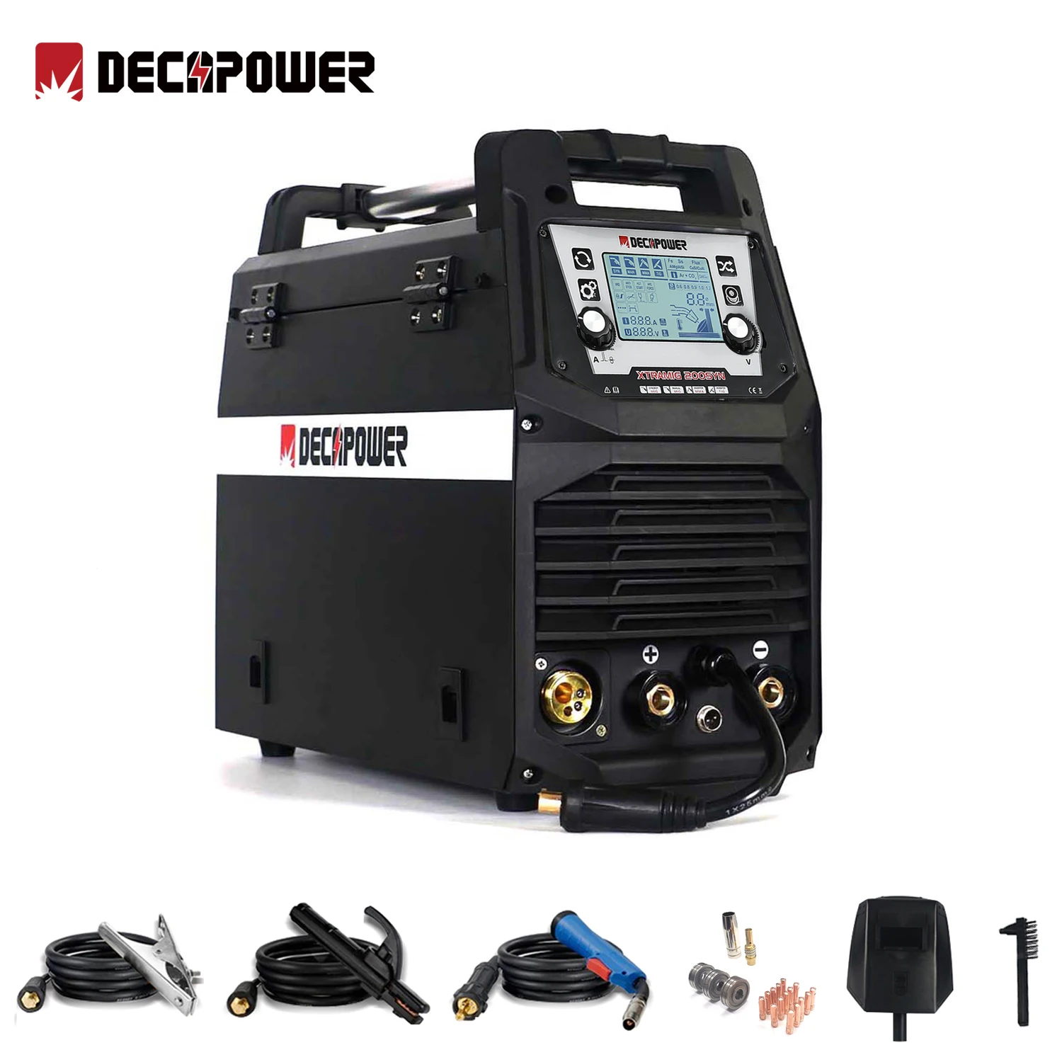 Decapower Saldatrice Semiautomatica 4 In 1 Mma Tig Mag Mig Per Saldatura A Gas E Gas