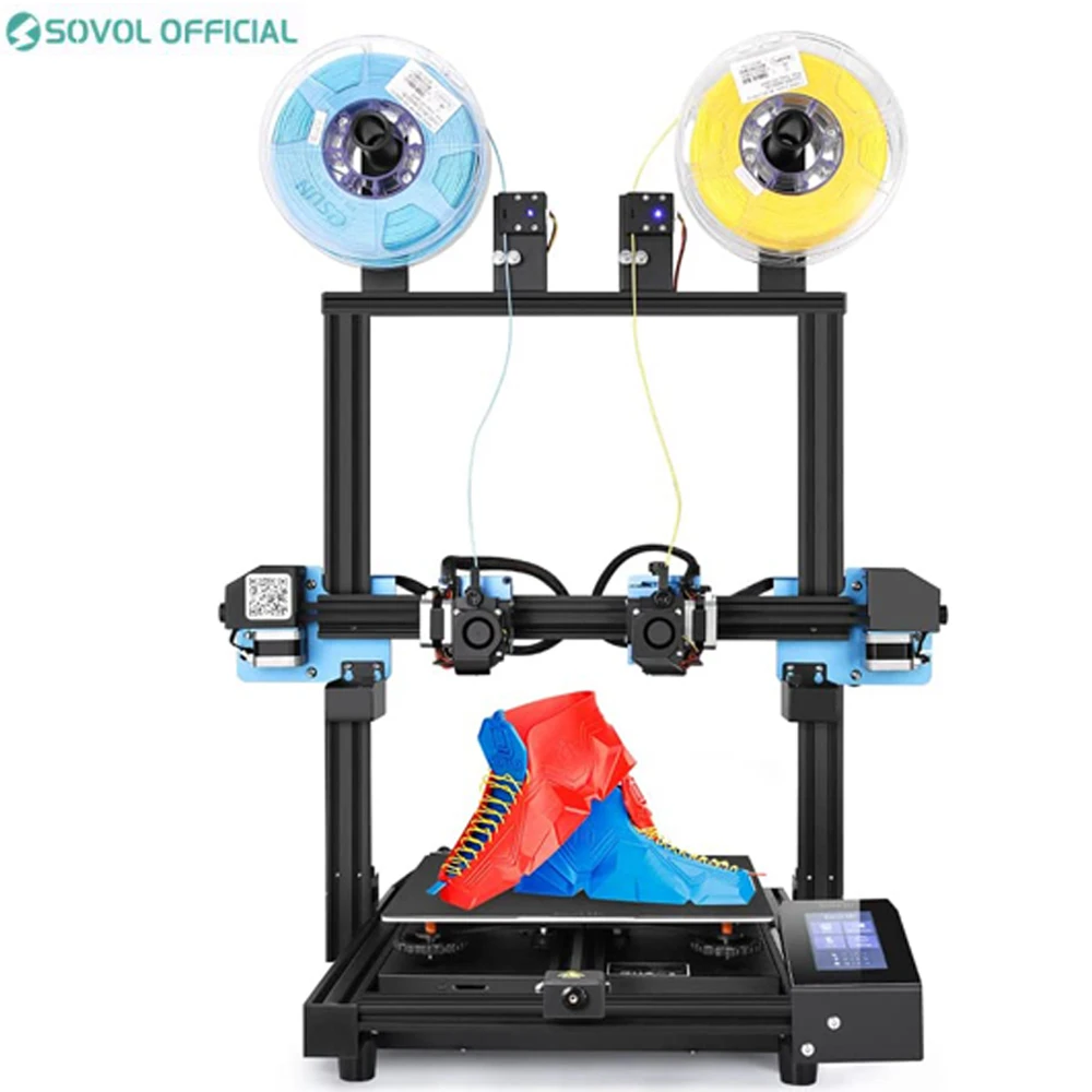 Sovol Sv04 Stampante 3D Indipendente Doppio Estrusore Idex Livellamento Automatico Tmc2209 Silent Driver Impressoras 3D Profissional Grande Costruzion
