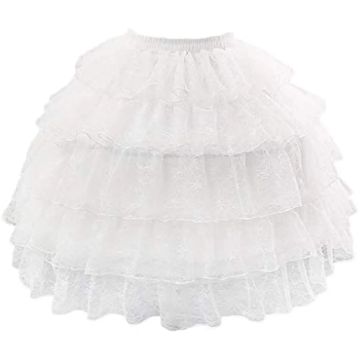 Sottoveste Corta In Pizzo A Strati Da Donna Vintage 2 Cerchi Cosplay Puffy Hust Underskirt Wedding Crinoline