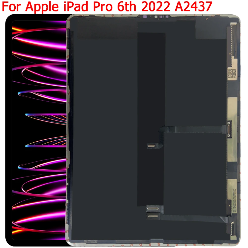 12.9 "Ipad Pro 6Th Gen Lcd Originale Per Apple Ipad Pro 12.9 2022 A2436 A2437 A2764 Lcd Touch Screen Display Parti Di Montaggio