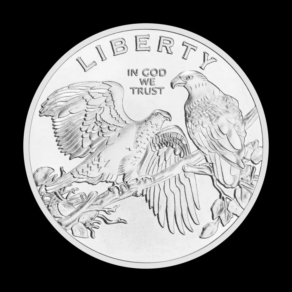 Souvenir Placcato Oro Aquila Calva In Dio We Trust Usa Collezione Regalo Da Collezione Art Liberty Coin Moneta Commemorativa Liberty Coin