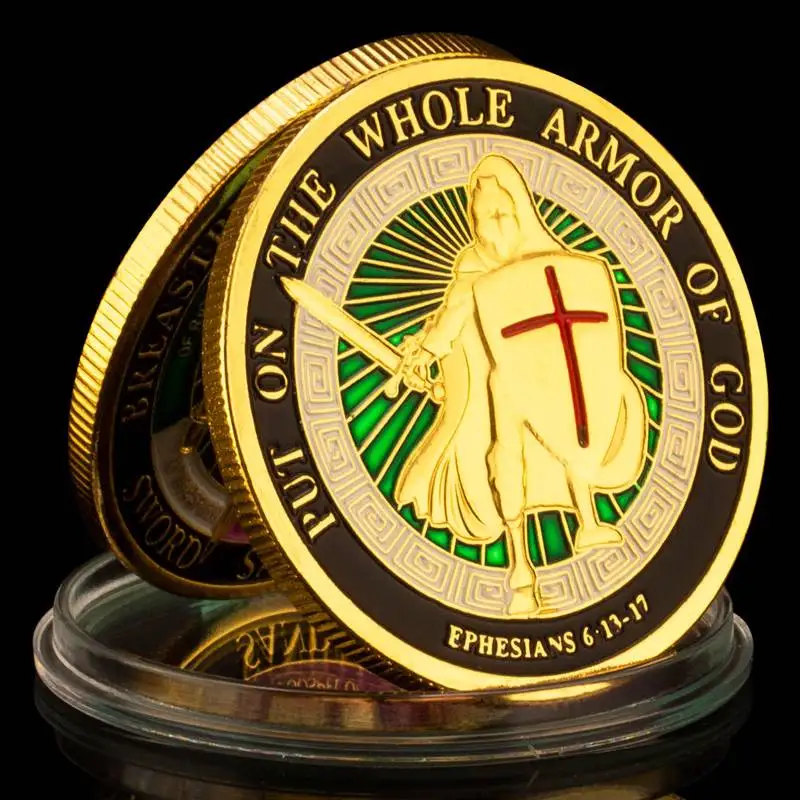 Indossa L'Intera Armatura Di Dio Sfida Commemorativa Collezione Di Monete Monete Regalo Oggetti Da Collezione Le Monete Degli Stati Uniti