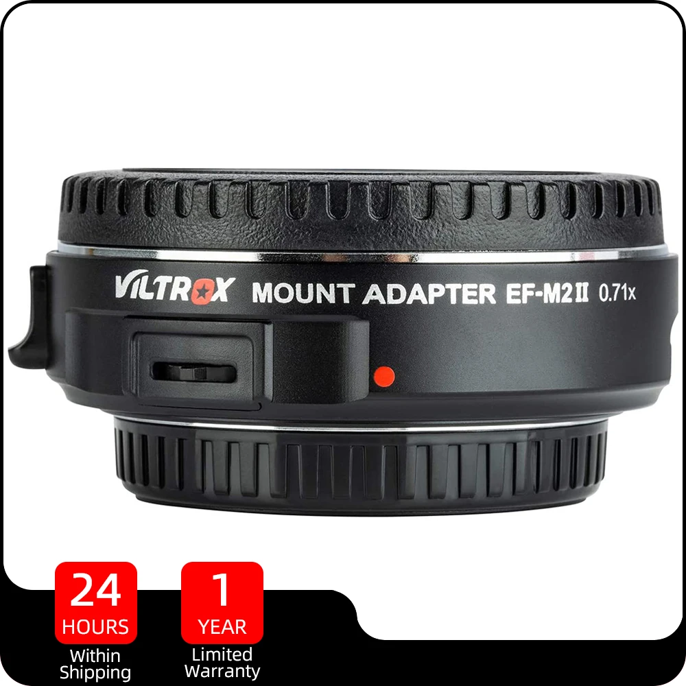 Viltrox Ef-M2Ii Adattatore Per Obiettivo 0.71X Speed Booster Per Obiettivo Canon Eos Ef Per Fotocamera Micro 4/3 Gh6 Gh5M2 Gh5 G85 E-M1 Iii E-M10 Iv