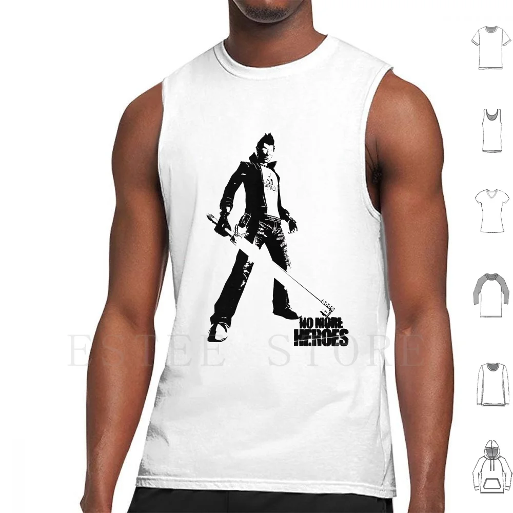 Travis Touchdown Canotte Gilet Senza Maniche Nmh No More Heroes Bloodberry Travis Touchdown Fantastico Duro
