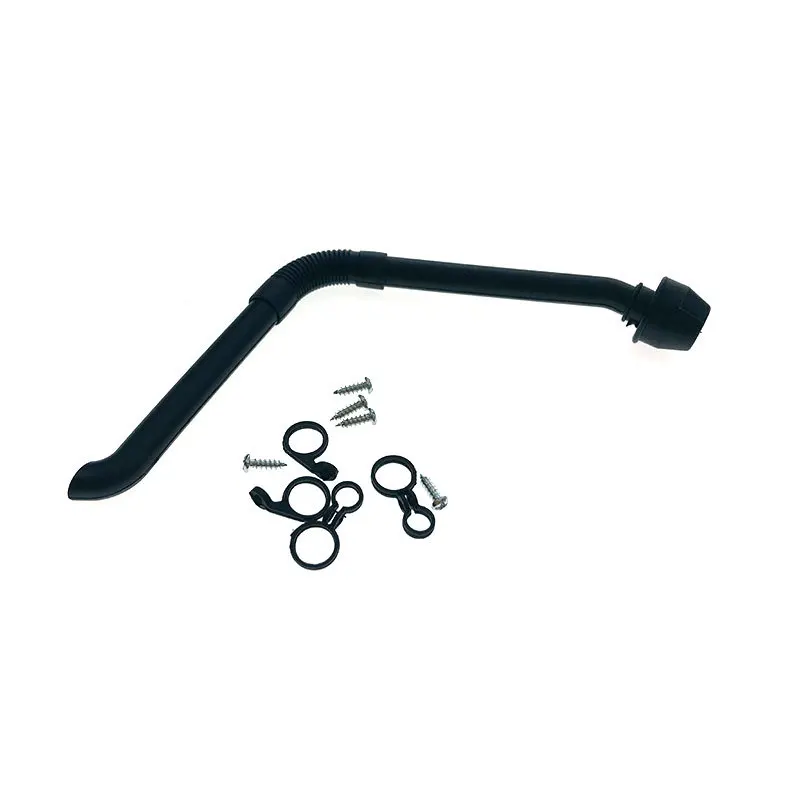 1/10 Rc Crawler Black Nylon Safari Snorkel Per Traxxas Trx4 Defender D110 D90 Body Car