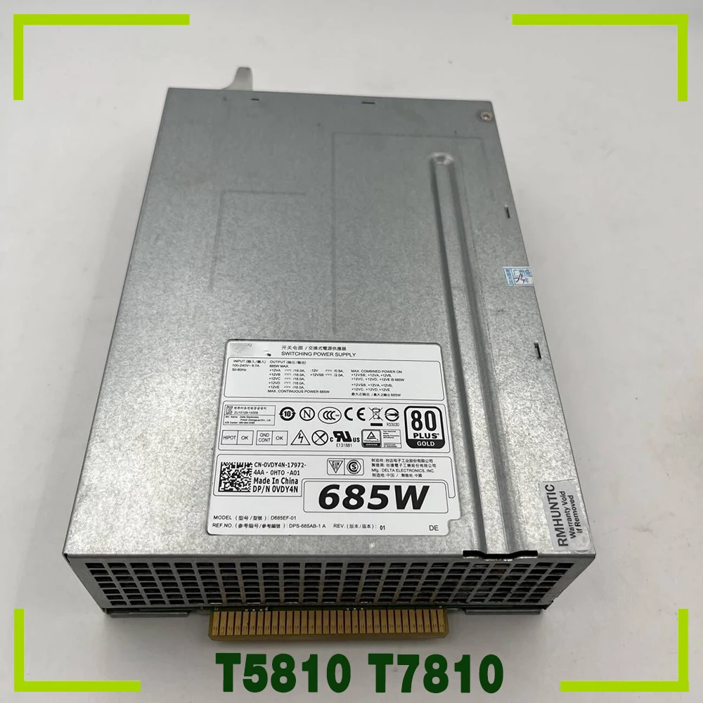 Alimentatore Workstation Per Dell T5810 T7810 D685Ef-01 F685Ef-01 0 Cyp9P 0 K8Cdy 0 Vdy4N 685W