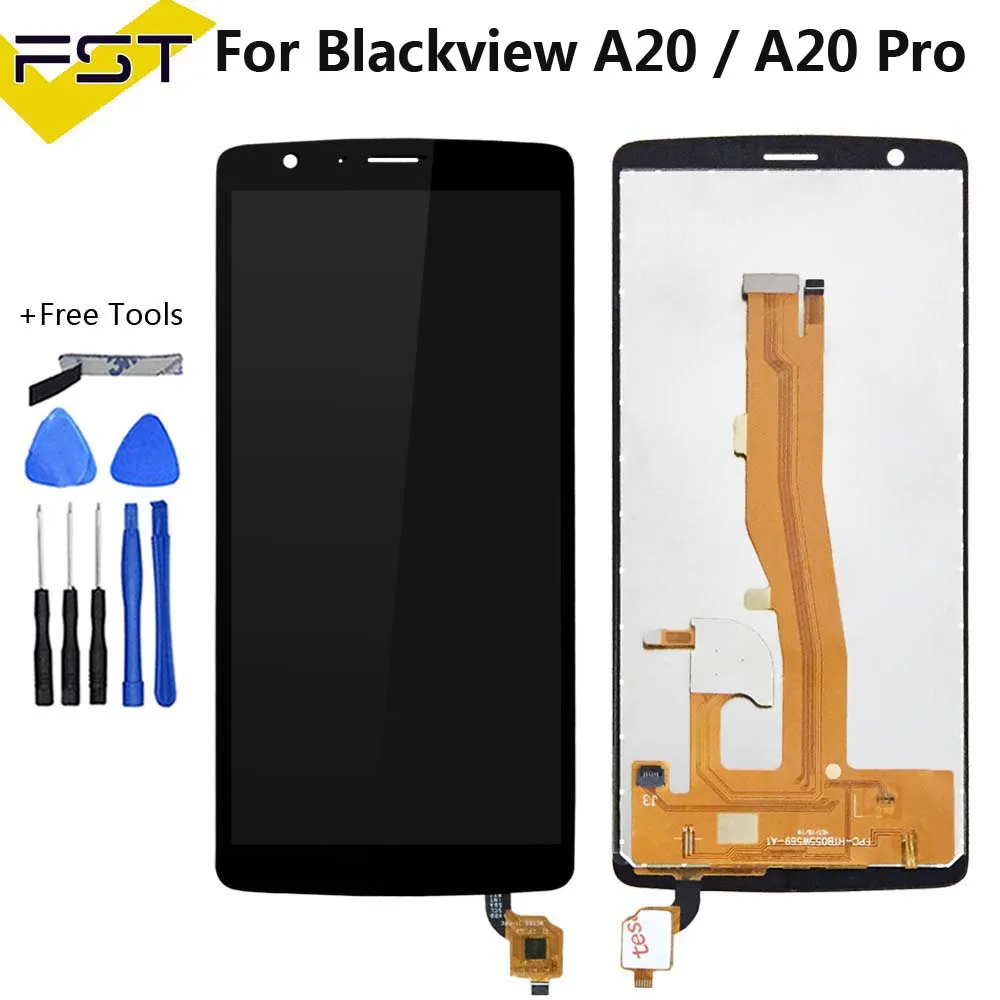 Nero 5.5 ''Per Blackview A20 A20 Pro Display Lcd Touch Screen Digitizer Assembly Per Blackview A20 Display Lcd Ricambi Strumenti
