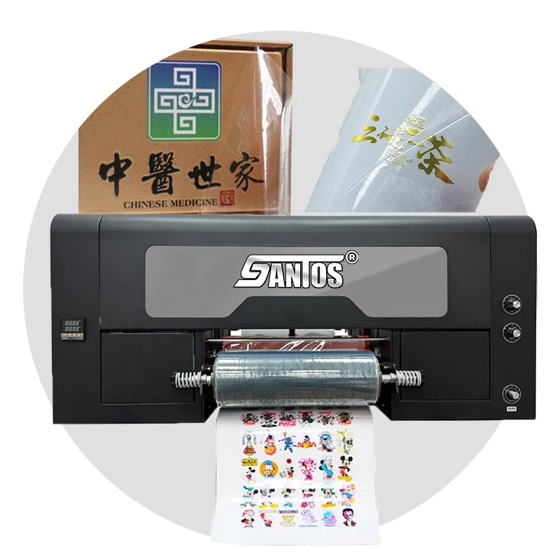 Fornitura Di Fabbrica A3 Uv Roll To Roll Dtf Printer Hot Cold Transfer Pet Film Printing Machine Con Laminatore