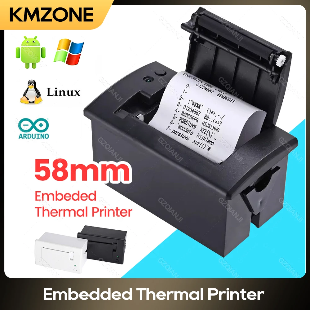 58Mm Ttl Rs232 Stampante Incorporata Atm Pos Ricevuta Biglietto Stampa Di Banconote Mini Pannello Android Impresoras Rotoli Di Carta