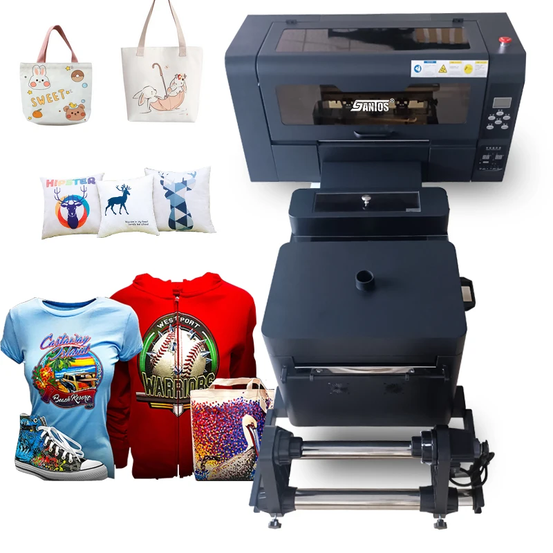 Hot Cheap Xp600 Head Dtf T Shirt Printer Machine A3 Dtf Printer Macchina Da Stampa Con Agitazione Della Polvere