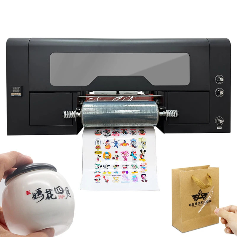 Stampante Uv Dtf Formato A3 Roll To Roll Inchiostro Uv Custom Uv Dtf Cup Wrap Transfers Macchina Da Stampa Dtf