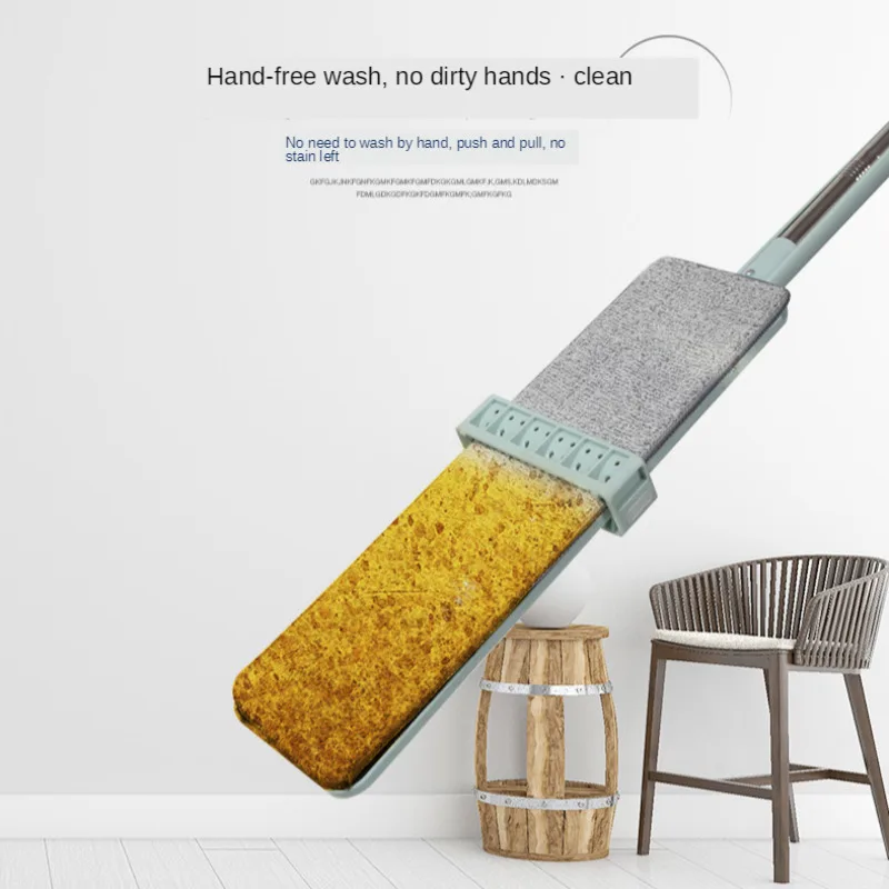 Mop A Mano Piatta Libera Per Lavare I Pavimenti Mop Per La Pulizia Dei Pavimenti Mop In Microfibra Per Uso Bagnato O Asciutto Mop Rotante Home House O