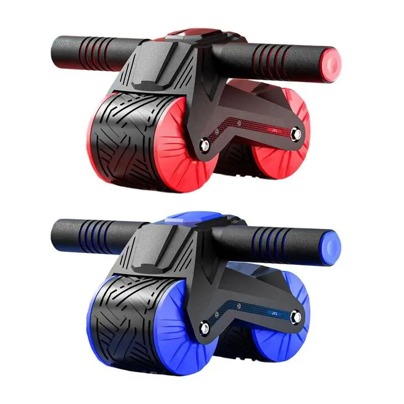 Fitness Automatic Rebound Belly Wheel Ab Roller Coaster Wheel Gym Fitness Double-Wheel Core Roller Wheel Per L'Esercizio Della Pancia