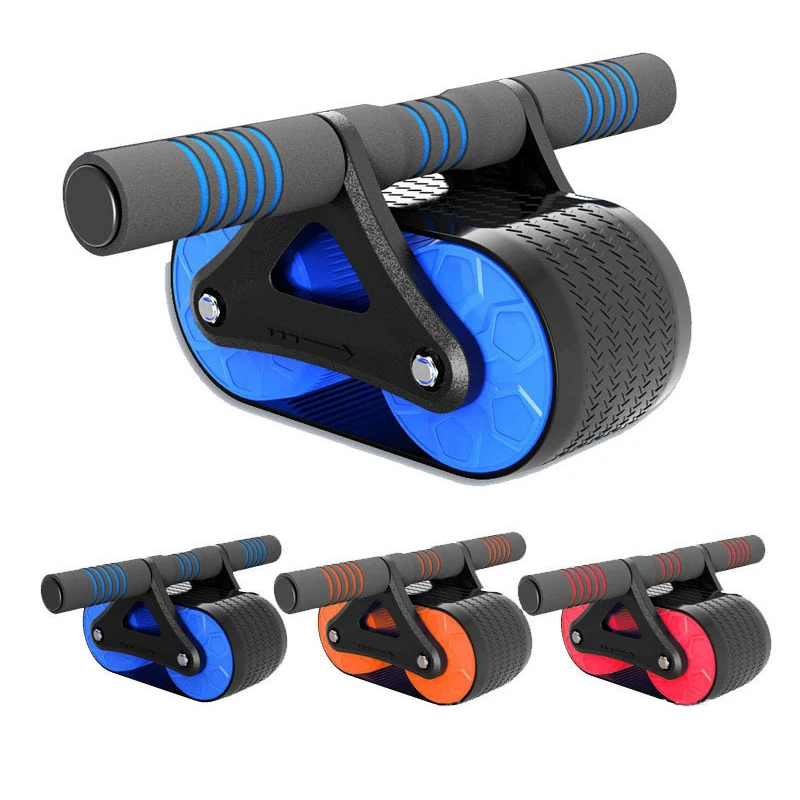 Silent Addominale Roller Push Up Coaster Body Arm Waist Gym Ab Exercise Power Home Fitness Equipment 2 Ruote Muscle Sports