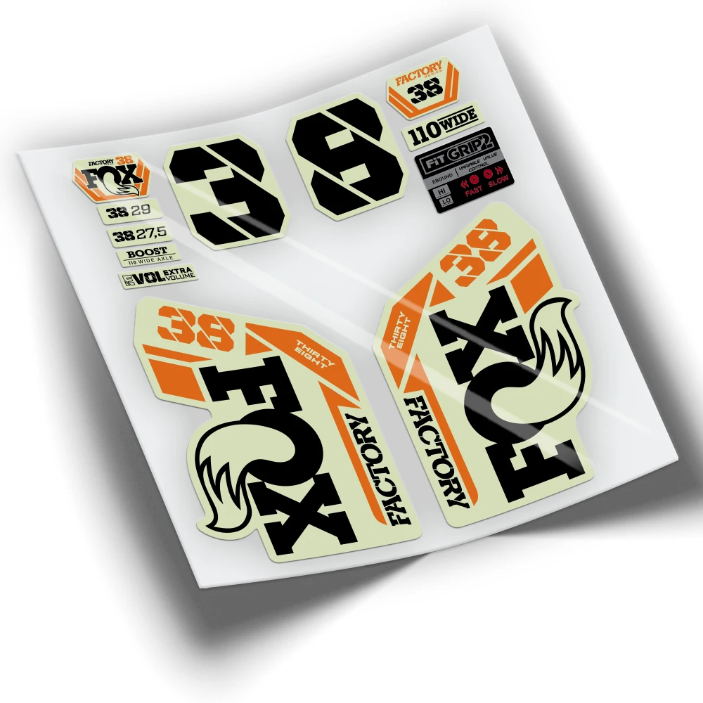 Adesivi Bicicletta Fox 38 Factory 2021 Wp330 Adesivi Mountain Bike Adesivi Ciclismo Accessori Bici