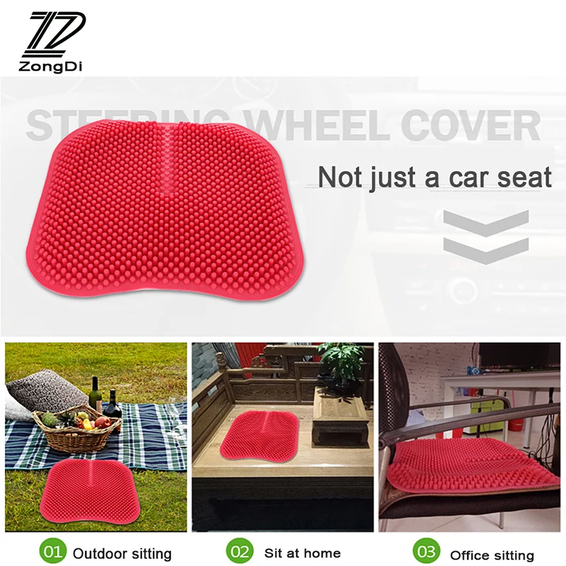 Zd Del Silicone Anti-Skid Di Massaggio Cuscino Copertura Di Sede Dell'Automobile Per Audi A4 B6 B8 Vw Passat B5 B7 Skoda Octavia A7 A5 Renault Megane 