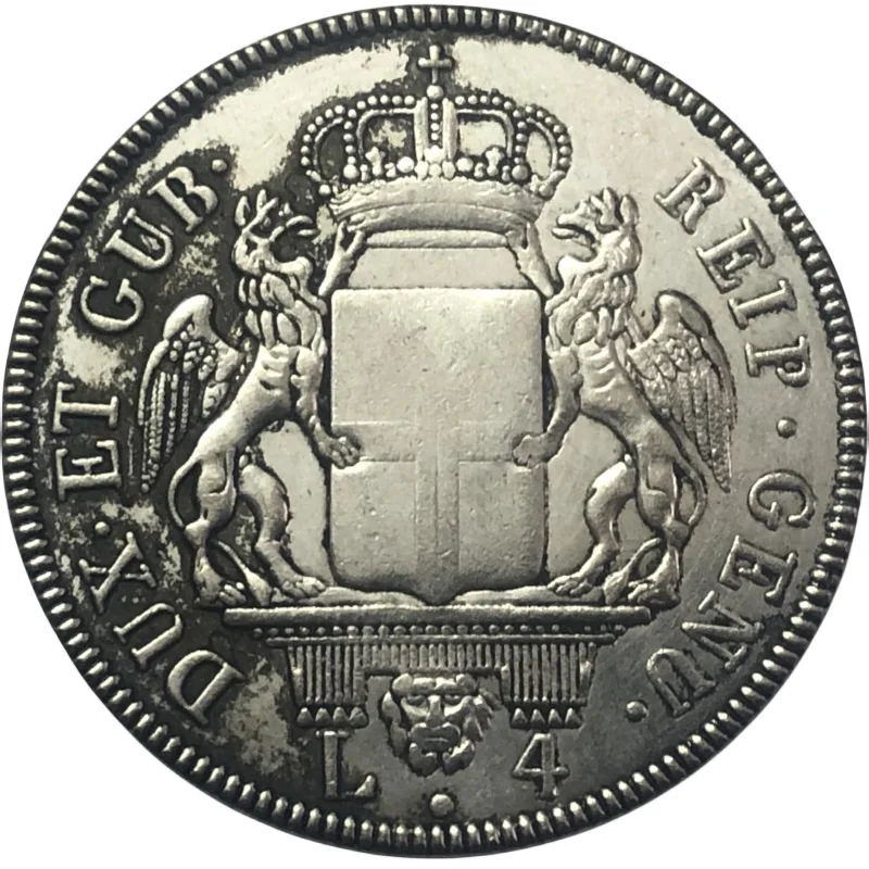 1796 Repubblica Di Genova (Italiano Uniti) 4 Lire