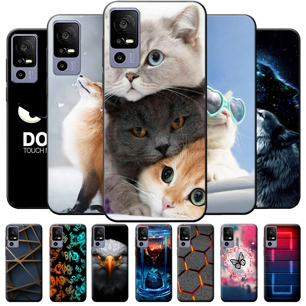 Per Tcl 40R 5G Custodia Tcl 40 Se Silicone Lovely Cartoon Fashion Phone Case Per Tcl 40R 5G Cover Posteriore Protettiva Per Tcl 40 Se