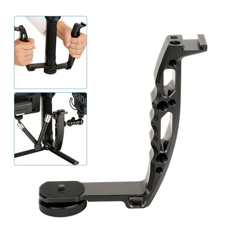 Staffa Tipo L Supporto Per Microfono Impugnatura Supporto Per Monitor Video Per Dji Ronin S Zhiyun Crane 2 Moza Air 2 Accessorio Cardanico