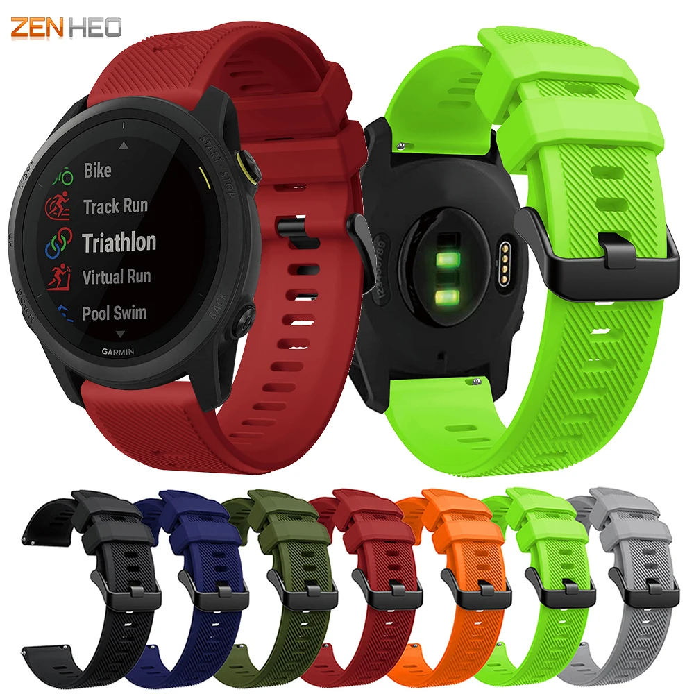 Cinturino In Silicone Da 22Mm Per Garmin Forerunner 745 Cinturino Di Ricambio Per Cinturino Smart Watch Per Xiaomi Watch S2 S1 Color 2