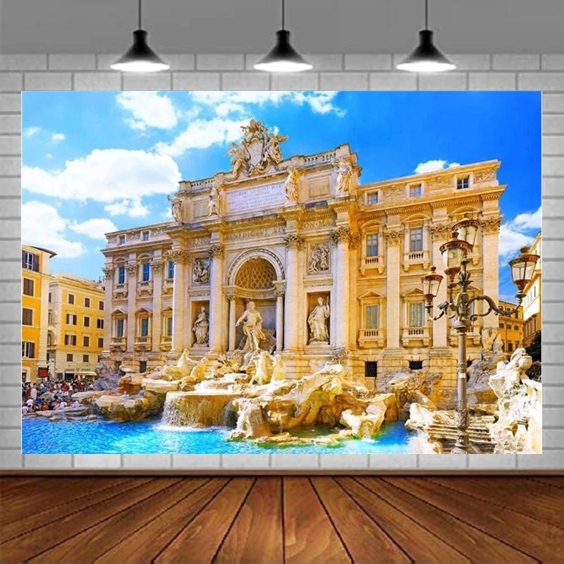 Fontana Di Trogos Scena Fotografia Sfondo Fontana Di Trogos Roma Italia Arte Antica Ritratti Sfondo Per Puntelli Studio Fotografico