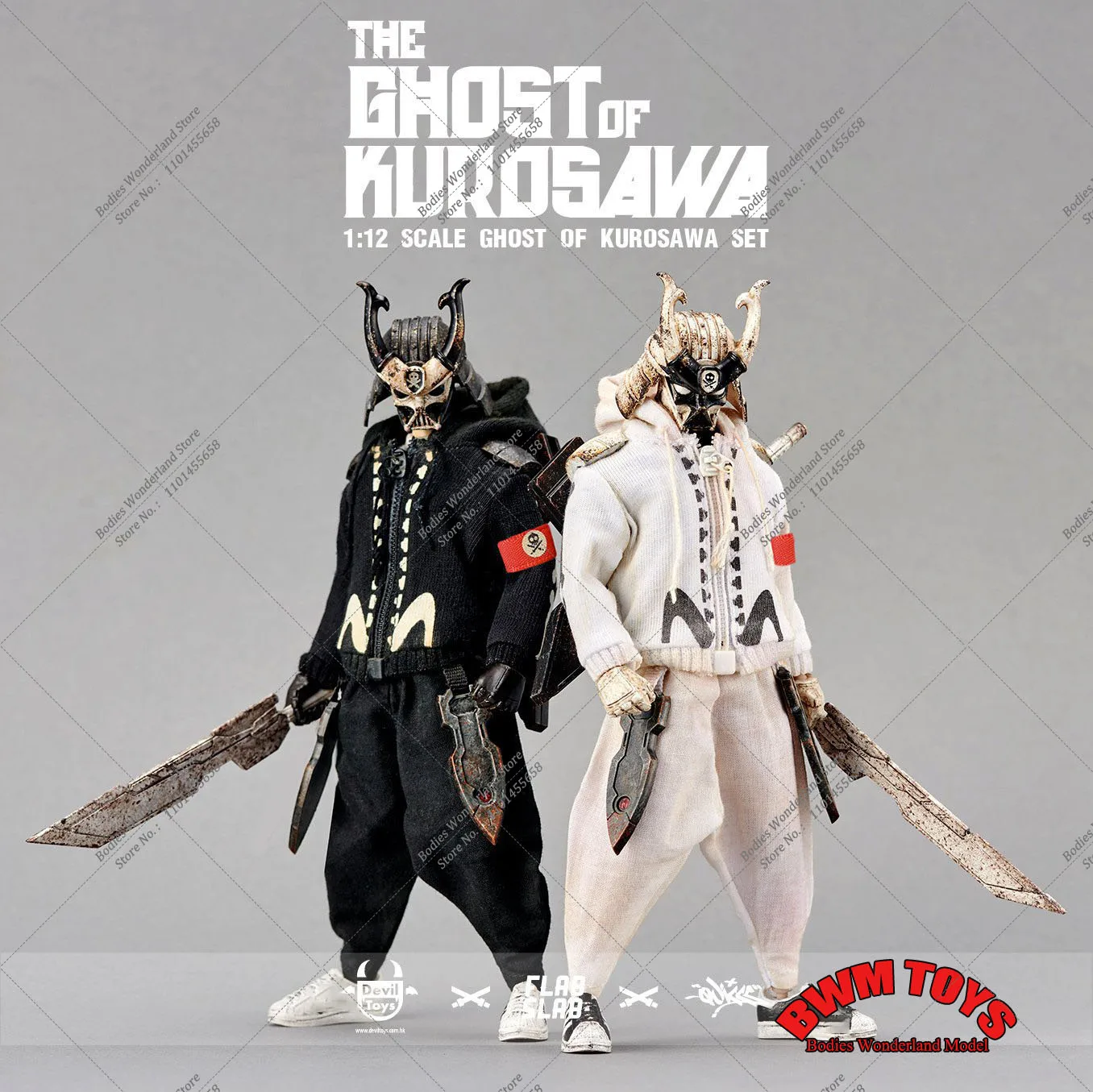 Deviltoys Devil Toys Scala 1/12 Da Collezione Ghost Face Warrior Hip Hop Street Boys Kurosawa 6 Pollici Set Completo Action Figure Model