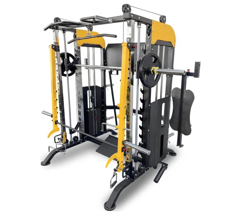 Multi Functional Trainer Barbell Rack Palestra Commerciale Squat Rack Wave Attrezzature Per Il Fitness Smith Machine