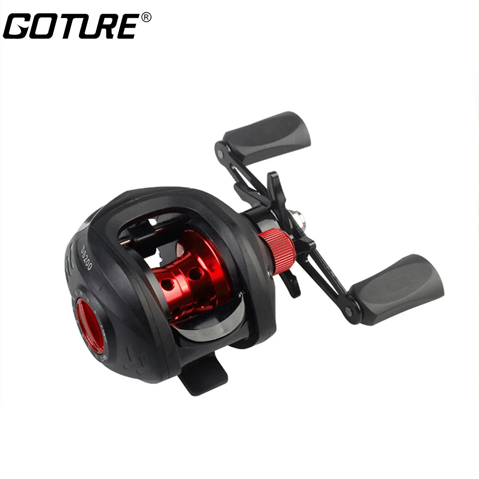 Goture Ds200 Mulinello Da Pesca Mulinello Da Baitcasting Leggero Ad Alte Prestazioni 7.2:1 Rapporto Di Trasmissione 12 Sistema Di Frenatura A Magnete 